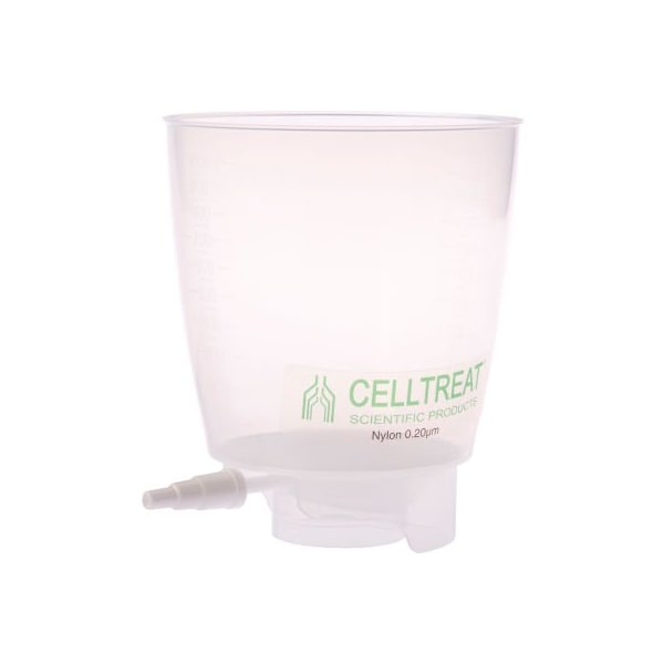 Celltreat Scientific Products CELLTREAT 1000mL PP Bottle Top Filter, Nylon Filter, 0.20m, 90mm, Non-Sterile, 12/PK 229738 - main